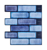 Blue Subway Peel and Stick Tiles